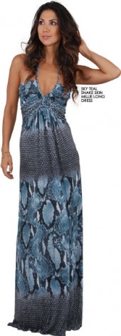 Sky-Teal-Snake-Skin-Millie-Long-Dress[1]